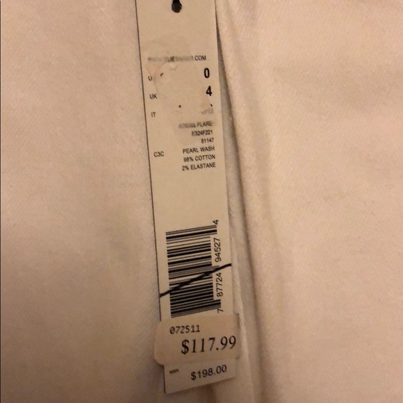 Elie Tahari White Jeans Size US 4 NWT - Picture 5 of 6